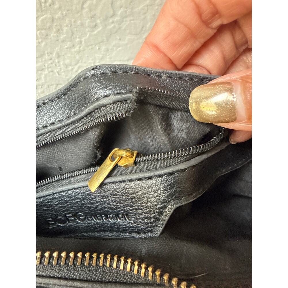 BCBGeneration Black Hobo Shoulder Bag with Gold Stud Accents - Picture 8 of 9
